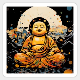 Happy Buddha Sticker